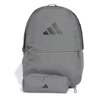 adidas Federmäppchen Und Rucksack Set - grey three/black