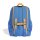 adidas Kids Linear Rucksack Kinder - ray blue/pure tangerine
