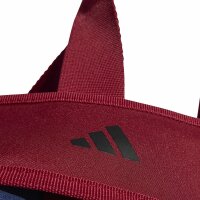 adidas Linear Duffelbag S Im Colourblocking-Style - dark blue/off white/active maroon