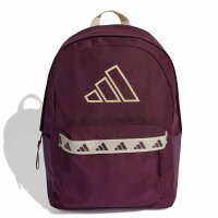 adidas Classic Tape Rucksack - maroon/crystal linen