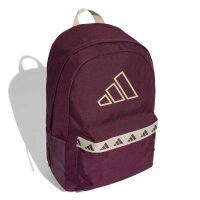 adidas Classic Tape Rucksack - maroon/crystal linen