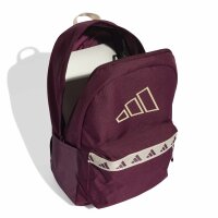 adidas Classic Tape Rucksack - maroon/crystal linen
