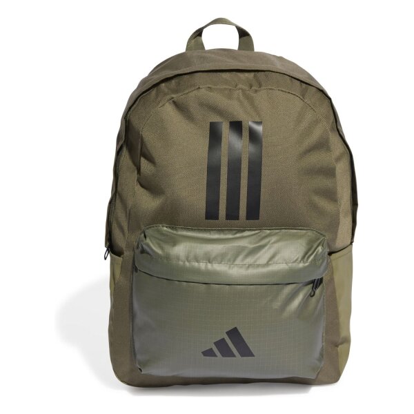 adidas Classic Back To School 3-Streifen Rucksack - olive strata