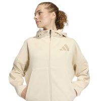 adidas Z.N.E. Zip-Hoodie Damen - beige