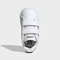 adidas Grand Court 3.0 Kids Schuhe Kinder - white/lucid ray blue/aurora onix