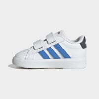 adidas Grand Court 3.0 Kids Schuhe Kinder - white/lucid ray blue/aurora onix