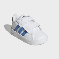 adidas Grand Court 3.0 Kids Schuhe Kinder - white/lucid ray blue/aurora onix