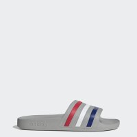 adidas Aqua Adilette - grey two/mystery ink/pure ruby