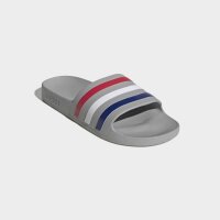 adidas Aqua Adilette - grey two/mystery ink/pure ruby