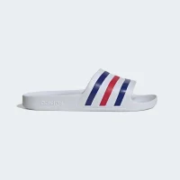 adidas Aqua Adilette - white/pure ruby/semi lucid blue