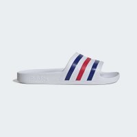 adidas Aqua Adilette - white/pure ruby/semi lucid blue