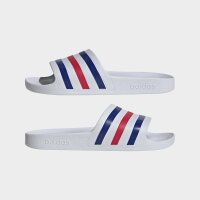 adidas Aqua Adilette - white/pure ruby/semi lucid blue