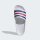 adidas Aqua Adilette - white/pure ruby/semi lucid blue