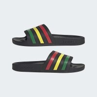 adidas Aqua Adilette - core black/green/pure ruby
