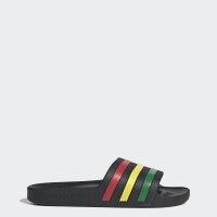 adidas Aqua Adilette - core black/green/pure ruby