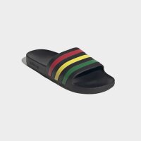 adidas Aqua Adilette - core black/green/pure ruby