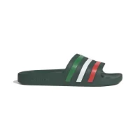 team dark green/white/bright red