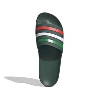 adidas Aqua Adilette - team dark green/white/bright red