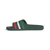 adidas Aqua Adilette - team dark green/white/bright red