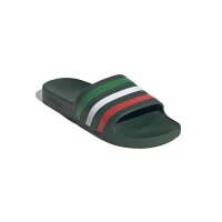 adidas Aqua Adilette - team dark green/white/bright red
