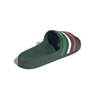 adidas Aqua Adilette - team dark green/white/bright red