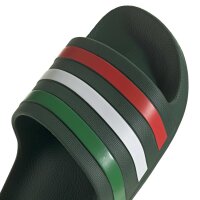 adidas Aqua Adilette - team dark green/white/bright red