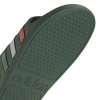 adidas Aqua Adilette - team dark green/white/bright red