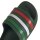 adidas Aqua Adilette - team dark green/white/bright red