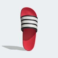 adidas Adilette Comfort 2.0 Badeschlappen - core black/core white/lucid red