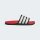 adidas Adilette Comfort 2.0 Badeschlappen - core black/core white/lucid red