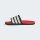 adidas Adilette Comfort 2.0 Badeschlappen - core black/core white/lucid red