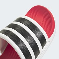 adidas Adilette Comfort 2.0 Badeschlappen - crystal white/core black/lucid red