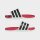 adidas Adilette Comfort 2.0 Badeschlappen - crystal white/core black/lucid red