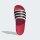 adidas Adilette Comfort 2.0 Badeschlappen - crystal white/core black/lucid red