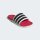 adidas Adilette Comfort 2.0 Badeschlappen - crystal white/core black/lucid red