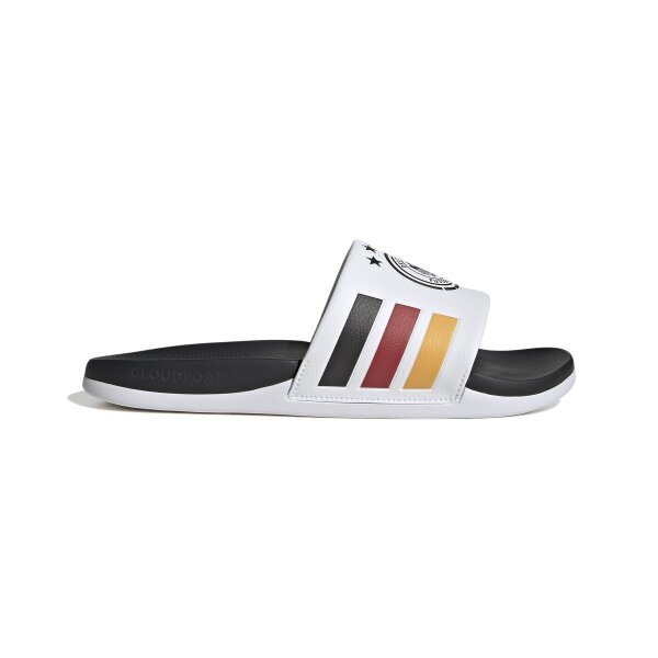 adidas Adilette DFB Badeschlappen - white/core black/collegiate gold