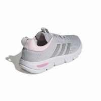 adidas Cloudfoam Flex Elastic Laces Schuhe Damen - lgh solid grey/matte silver/clear pink