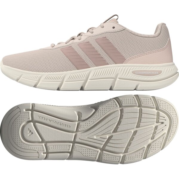 adidas Cloudfoam Flex Laces Schuhe Damen - wonder quartz/sandy pink met./core white