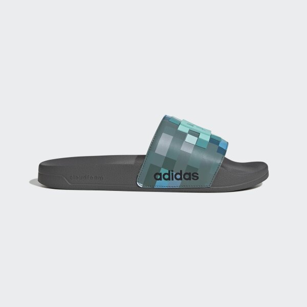 Adidas Adilette Shower Minecraft Badeschlappen - Grey Four/grey F