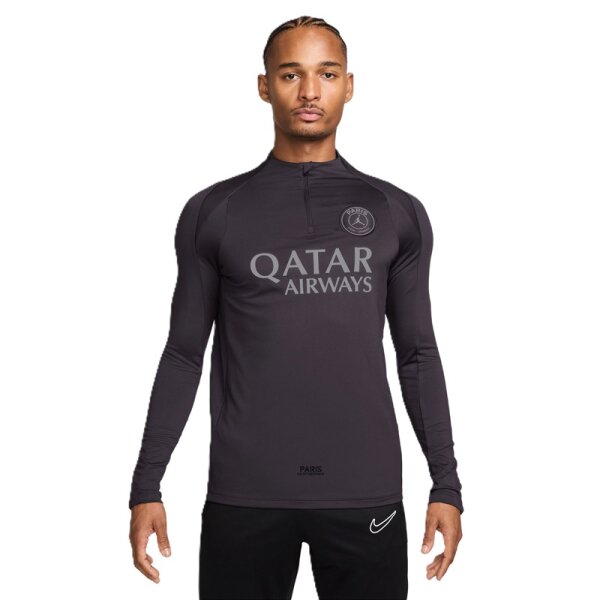 Nike Paris Saint-Germain Strike Langarm-Trainingsshirt 25/26 Herren - schwarz/grau