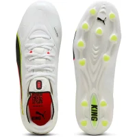 Puma King 20 Ultimate FG/AG Unleashed FG/AG Herren - weiß/schwarz/rot/gelb