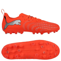 Puma Future 9 Play MG Kinder Unleashed - rot/silber