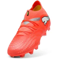 Puma Future 9 Pro FG/AG Kinder Unleashed - rot/silber