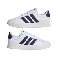 adidas Grand Court 3.0 Schuhe Herren - white/dark blue/core white