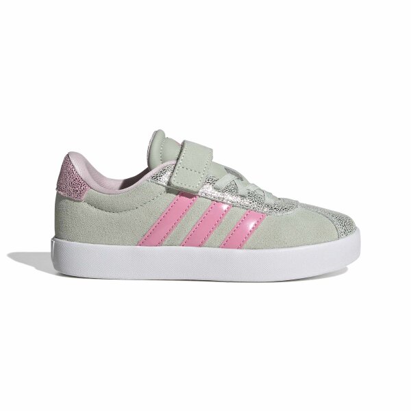 adidas Kinderschuhe Vl Court 3.0 Kids Kinder - linen green/bliss pink/clear pink