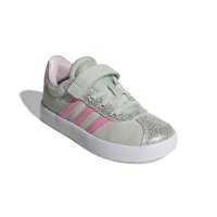 adidas Kinderschuhe Vl Court 3.0 Kids Kinder - linen green/bliss pink/clear pink