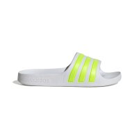 adidas Aqua Adilette Kinder - white/solar slime/white