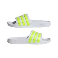 adidas Aqua Adilette Kinder - white/solar slime/white