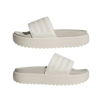 adidas Platform Adilette Damen - chalk white/chalk white/orbit grey