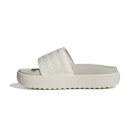 adidas Platform Adilette Damen - chalk white/chalk white/orbit grey
